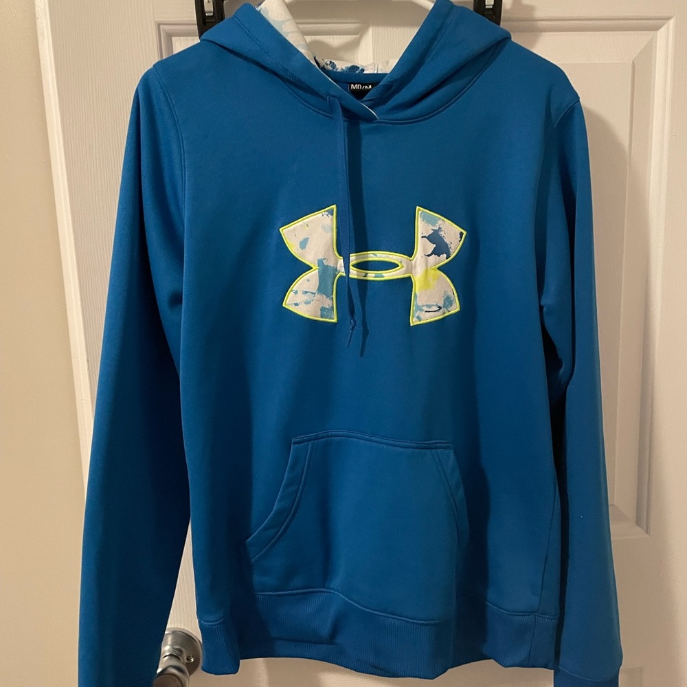 Under Armour Blue and White Semi-Fitted Jacket